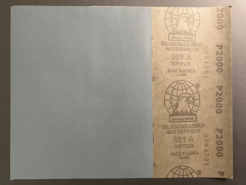 Siliciumcarbid Waterproof Softflex Wet & Dry Abrasive Paper P2000 [碳化矽乾濕軟柔防水砂紙]