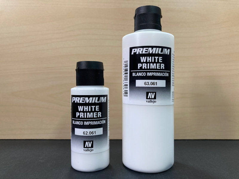 Premium White Primer - 水性高階色彩專用表面底漆補土 水補土 (白色) 60 & 200 ml