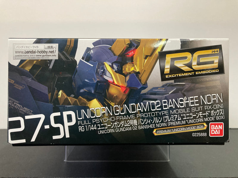 RG 1/144 No. 27-SP Unicorn Gundam 02 Banshee Norn Full Psycho-Frame Prototype Mobile Suit RX-0 [N]