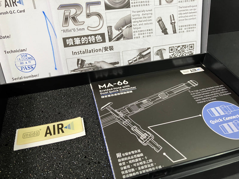 Modo Air R5 Riflin 0.5 Double Action Airbrush 噴筆 - Elite Edition [豪華版]