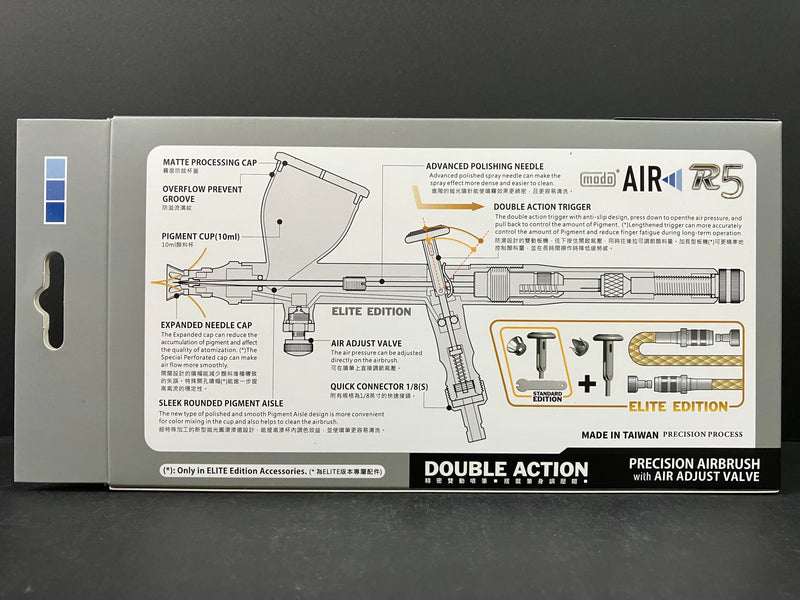 Modo Air R5 Riflin 0.5 Double Action Airbrush 噴筆 - Standard Edition [標準版]