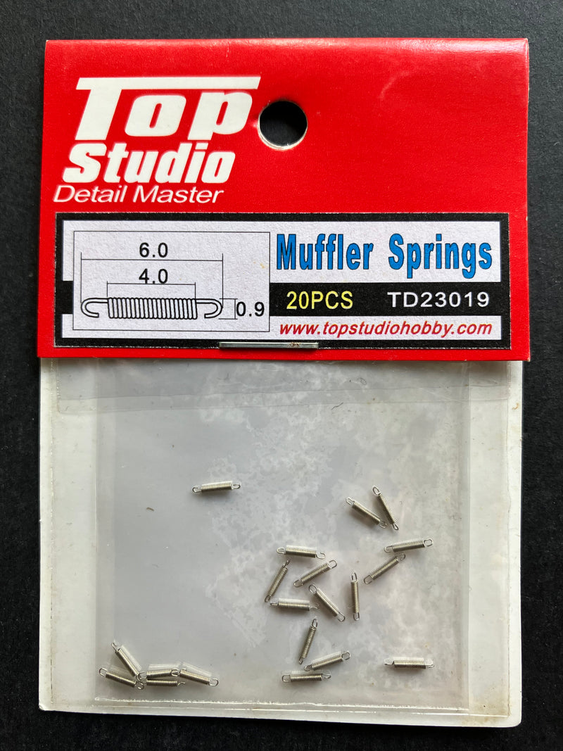 Top Studio Detail Master - 1/24 & 1/12 Scale Muffler Springs 20 pcs. (TD23019)