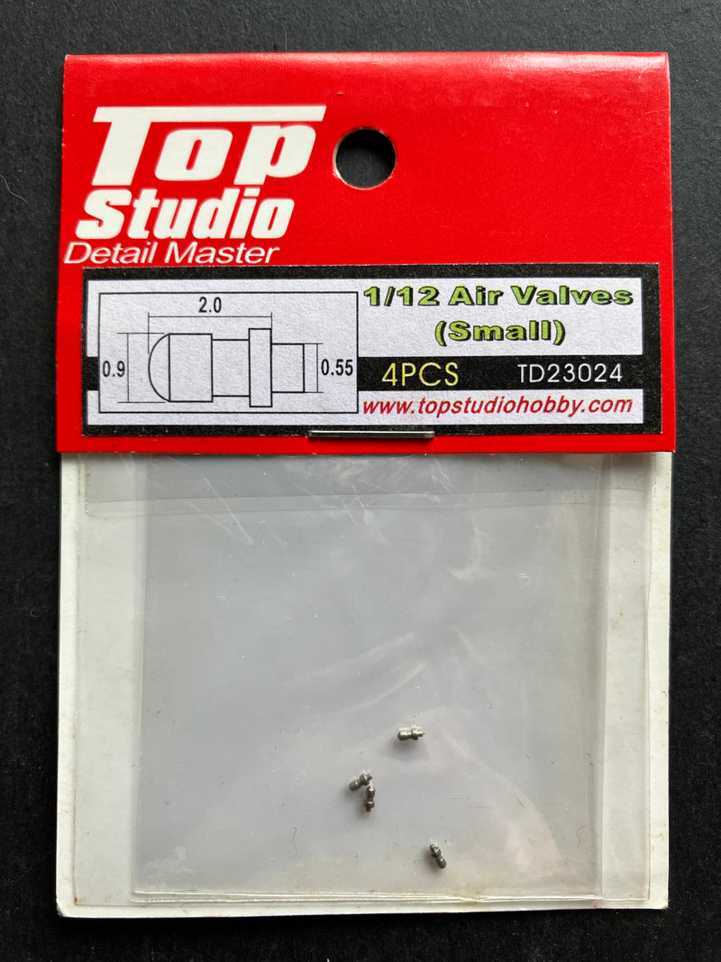 Top Studio Detail Master - 1/12 Scale Air Valves (Small) 4 pcs. (TD23024)