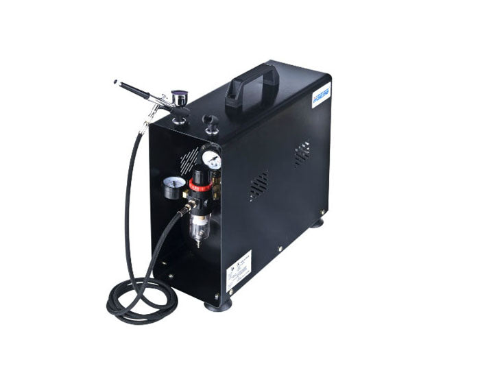 Twin Cylinder Piston Type Airbrush Compressor AS196AWK