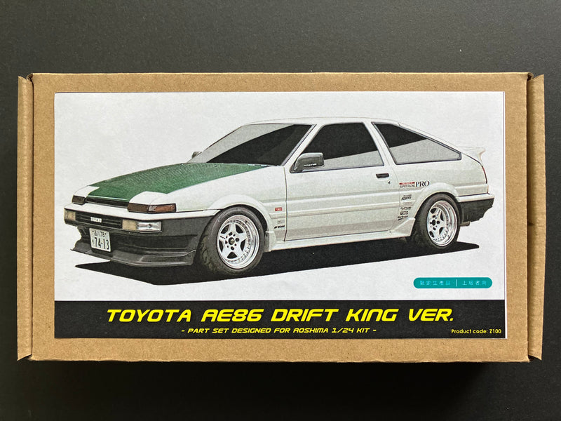 1/24 Scale Kit: Toyota Corolla Sprinter Trueno AE86 - *Drift King Version* Conversion Kit Z100