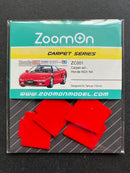 1/24 Scale Kit: Honda NSX NA1 Floor Mat Set - Type R Red ZC001