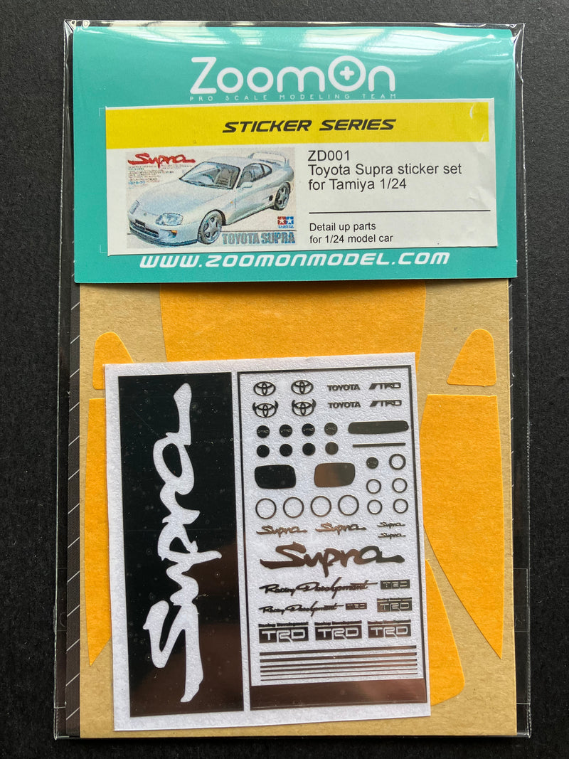 1/24 Scale Kit: Toyota Supra JZA80 TRD Sticker Set ZD001