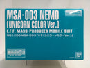 MG 1/100 MSA-003 Nemo (Unicorn Color Version) E.F.F. Mass-Produced Mobile Suit
