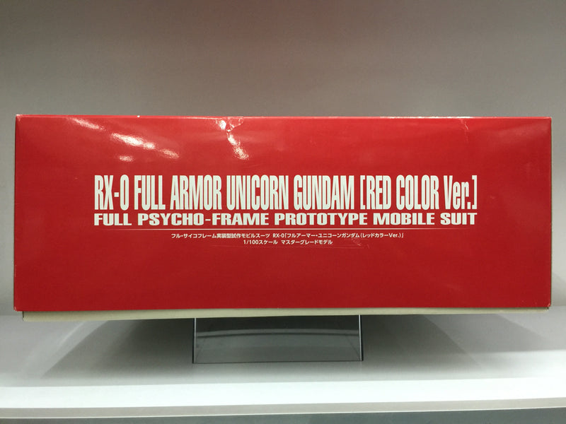 MG 1/100 RX-0 Full Armor Unicorn Gundam [Red Color Version] Full Psycho-Frame Prototype Mobile Suit