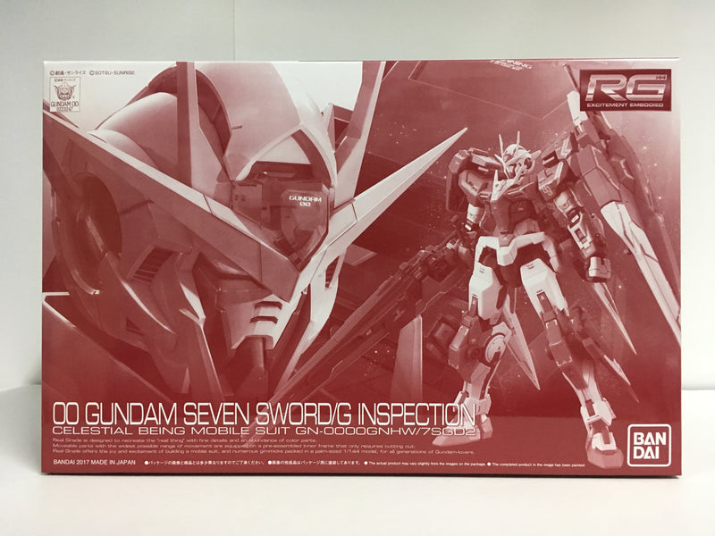 RG 1/144 00 Gundam Seven Sword/G Inspection Celestial Being Mobile Suit GN-0000GNHW/7SGD2
