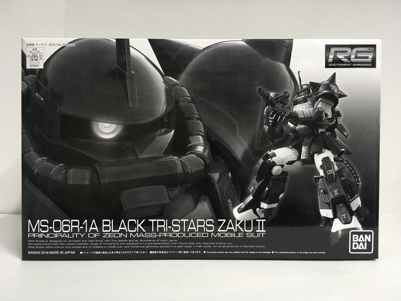 RG 1/144 MS-06R-1A Black Tri-Stars Zaku II Principality of Zeon Mass-Produced Mobile Suit