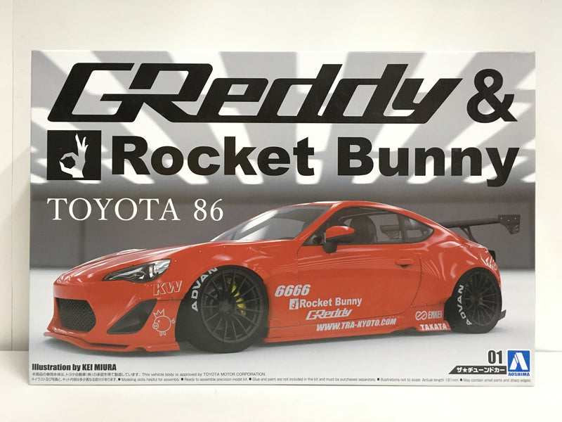 Tuned Car Series No. 01 Toyota 86 GT86 ZN6 GReddy x Rocket Bunny Wide-Body Aero Kit Ver. 1 Eneki Version