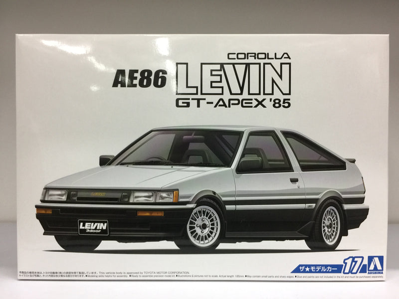 Model Car Series No. 17 Toyota Corolla Levin GT-Apex Kouki Year 1985 Version