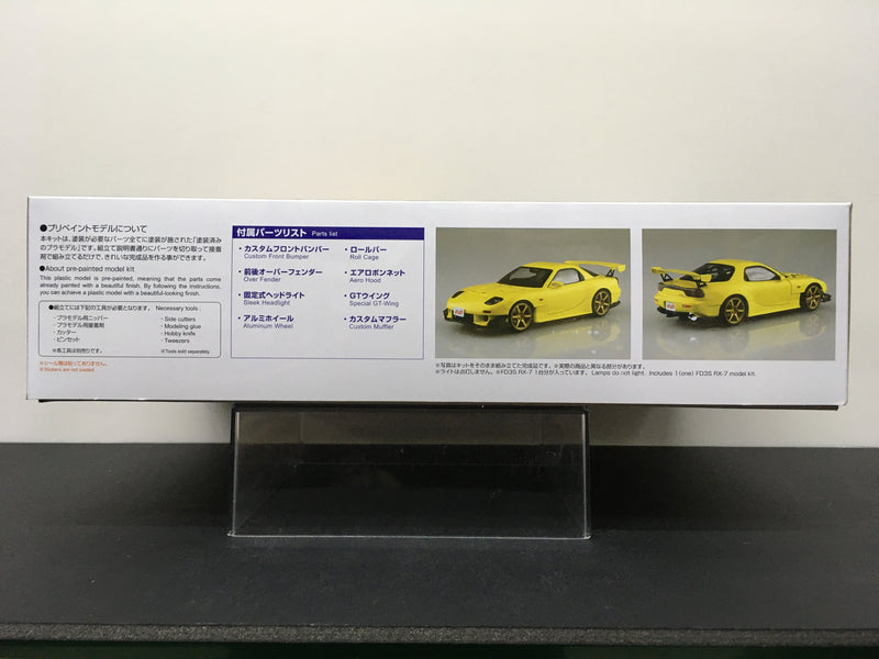 Initial D No. SP Mazda Efini RX-7 Type R FD3S - Keisuke Takahashi Project D Comics Vol. 28 Version [RE Amemiya GT-AD] *Pre-painted model kit*