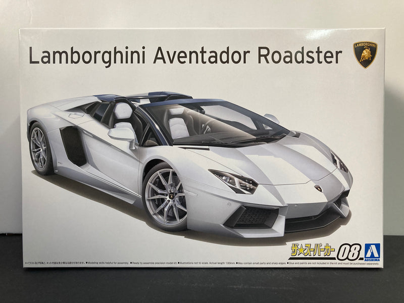 Super Car Series No. 08 Lamborghini Aventador Roadster Year 2012 Version
