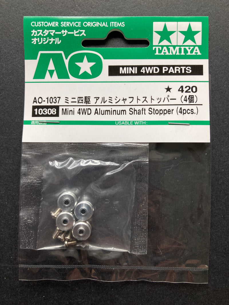 AO-1037 Mini 4WD Aluminum Shaft Stopper (4 pcs.) [10308]