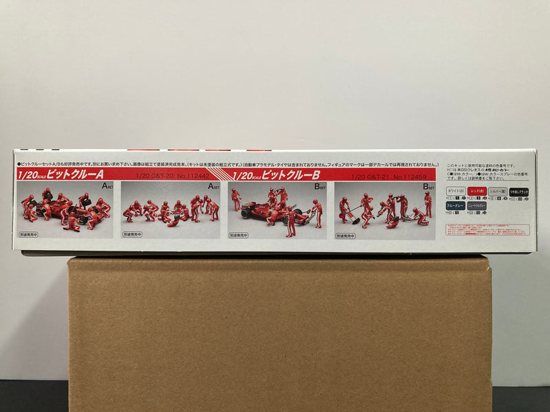 Garage & Tools Series No. 25 1/20 Scale Pit Crew [Pitwall & Stand] C Set