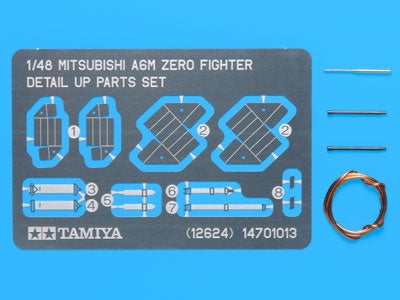 [12624] Mitsubishi A6M Zero Fighter Detail Up Parts Set