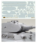 [12649] Zimmerit Coating Sheet for 1/35 Scale King Tiger Porsche Turret