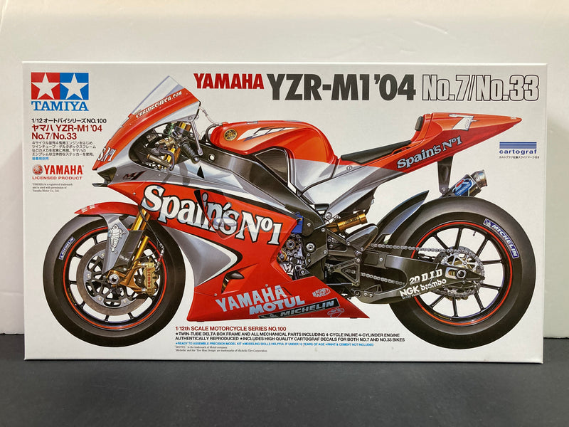 No. 100 Yamaha YZR-M1 ~ Year 2004 (No.7 / No.33 Version)