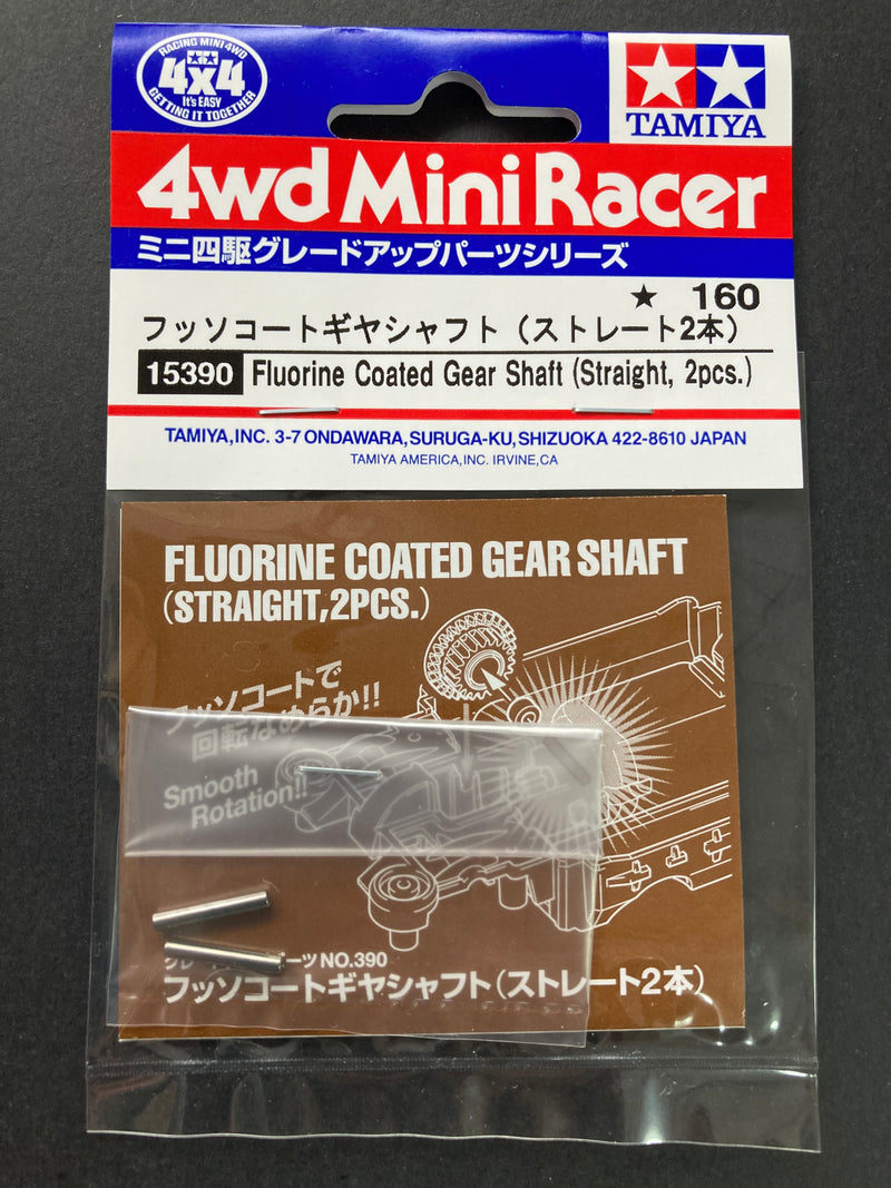 [15390] Fluorine Coated Gear Shaft (Straight, 2 pcs.)