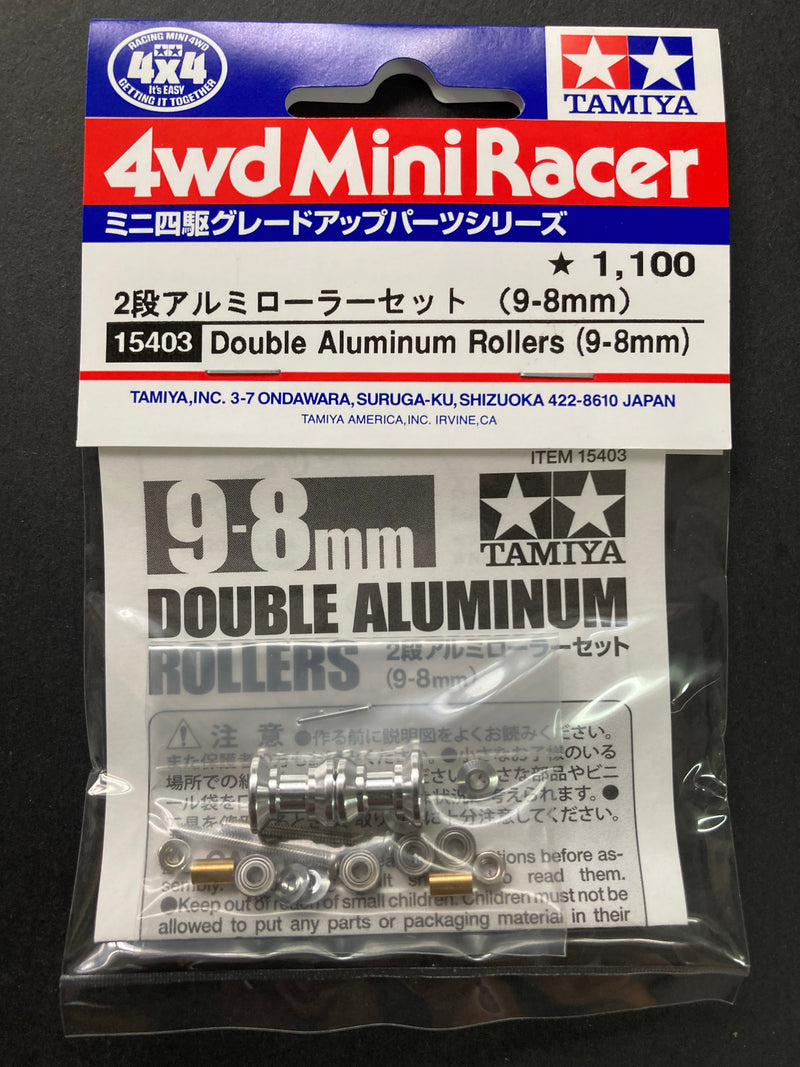 [15403] Double Aluminum Rollers (9-8 mm)