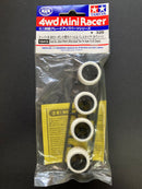 [15415] Small Diameter Carbon Wheel & White Arched Tires (For Super X & XX Chassis)