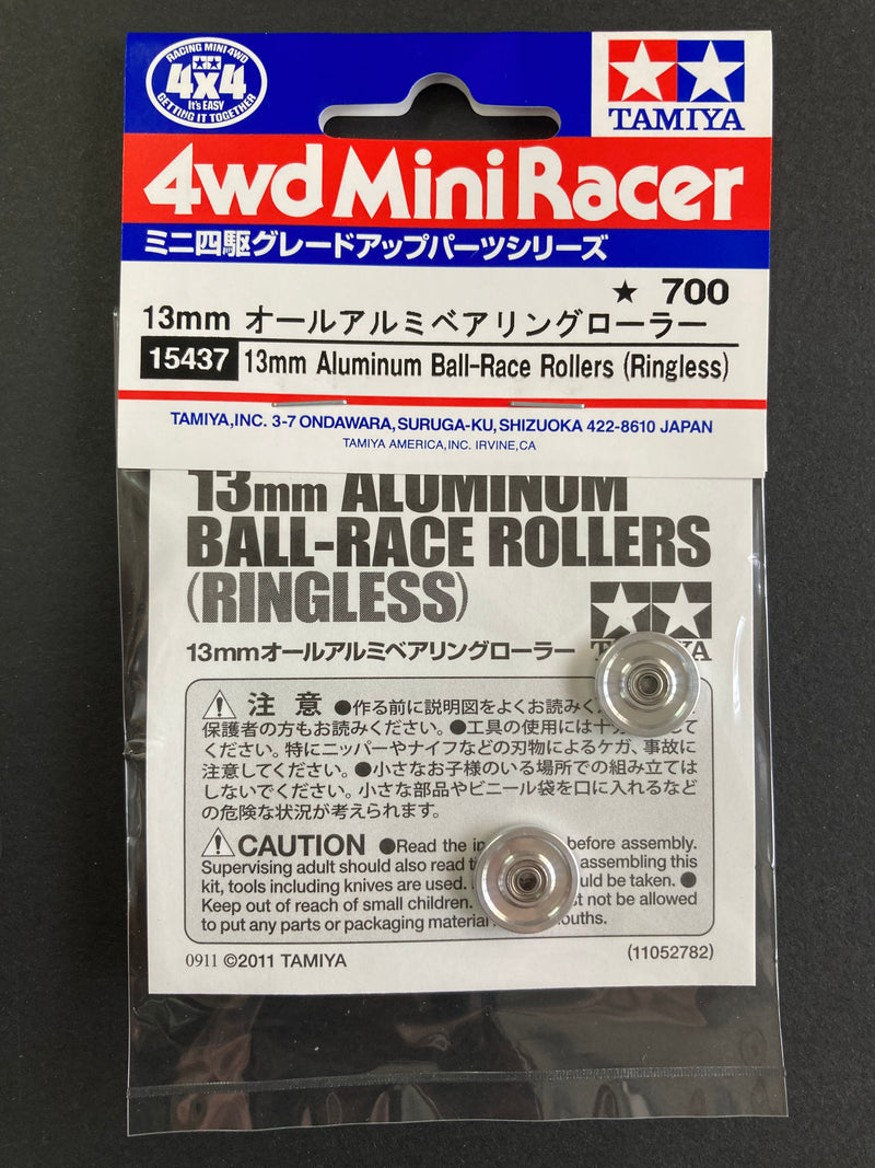 [15437] 13 mm Aluminum Ball-Race Rollers (Ringless)