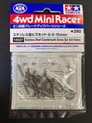 [15527] Stainless Steel Countersunk Screw Set (6/8/15 mm)