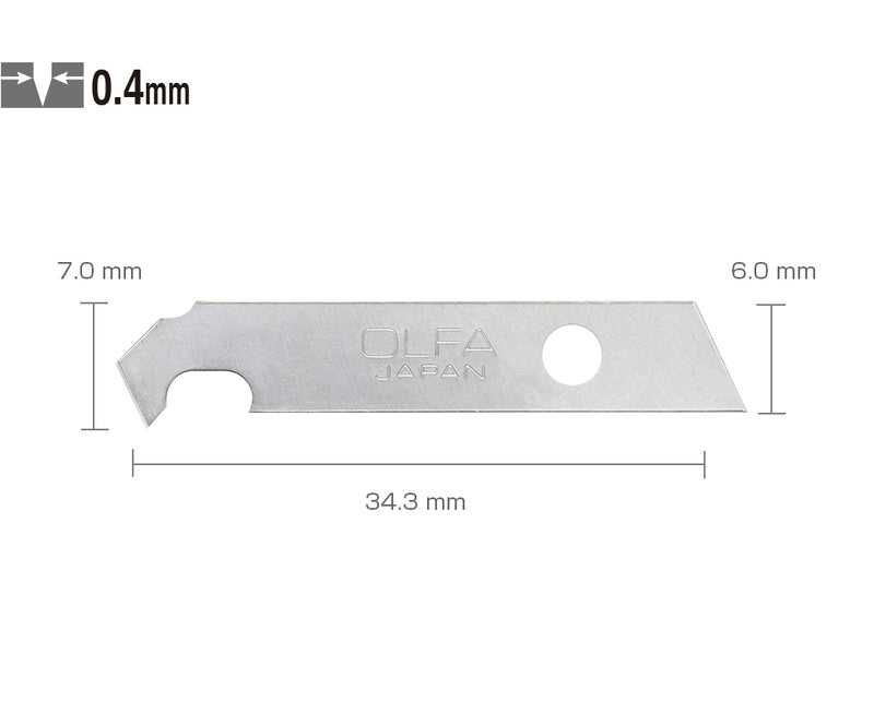Spare Art Plastic Cutter Blade KB4-P/5