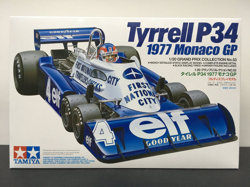 Tamiya 1/20 Scale Series No. 053 Tyrrell P34 ~ Year 1977 Monaco GP Version