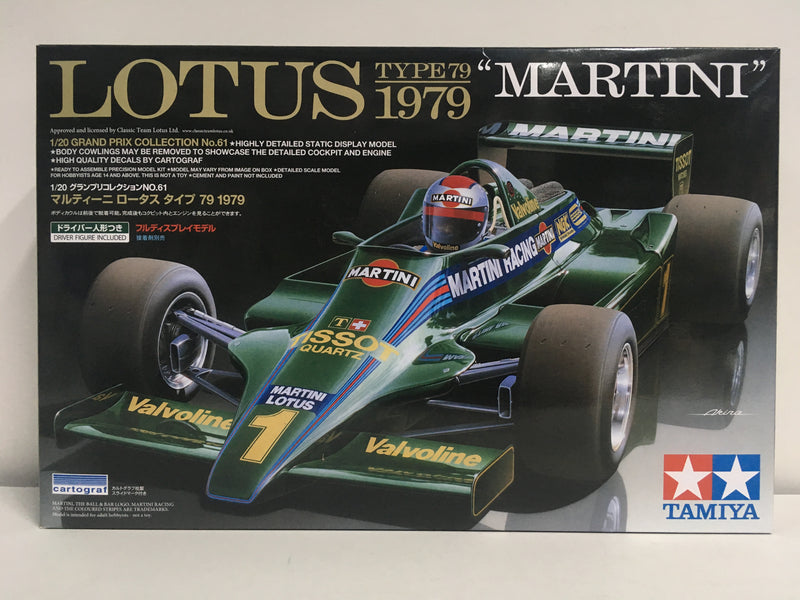 Tamiya 1/20 Scale Series No. 061 Lotus Type 79 1979 - Martini Racing Version