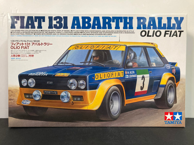 Tamiya 1/20 Scale Series No. 069 Fiat 131 Abarth Rally - Olio Fiat Version