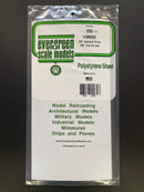 0.50 mm Opaque White Thick Polystyrene Siding Sheets 15 cm x 30 cm 聚苯乙烯壁板