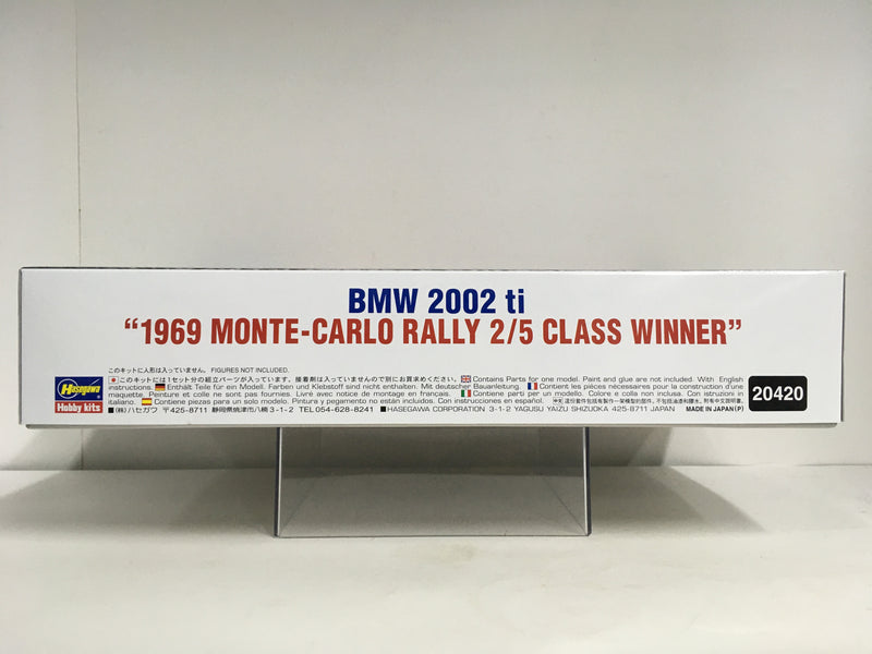BMW 02 Series 2002 ti Year 1969 Monte-Carlo Rally 2/5 Class Winner Version - Limited Edition