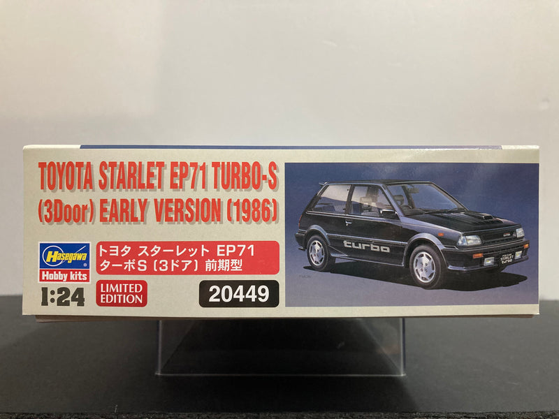 Toyota Starlet Turbo-S 3 Doors Hatchback EP71 Year 1986 Zenki Early Version - Limited Edition