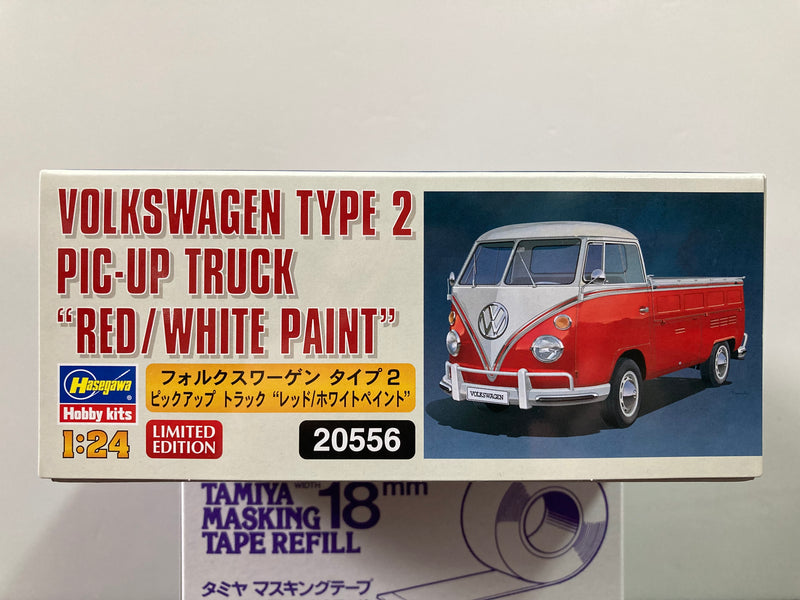 Volkswagen Type 2 Pic-Up Truck Red/White Paint Version - Limited Edition