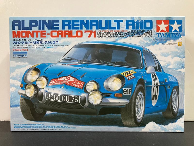 Tamiya No. 278 Alpine Renault A110 ~ Year 1971 Rally Monte-Carlo Version