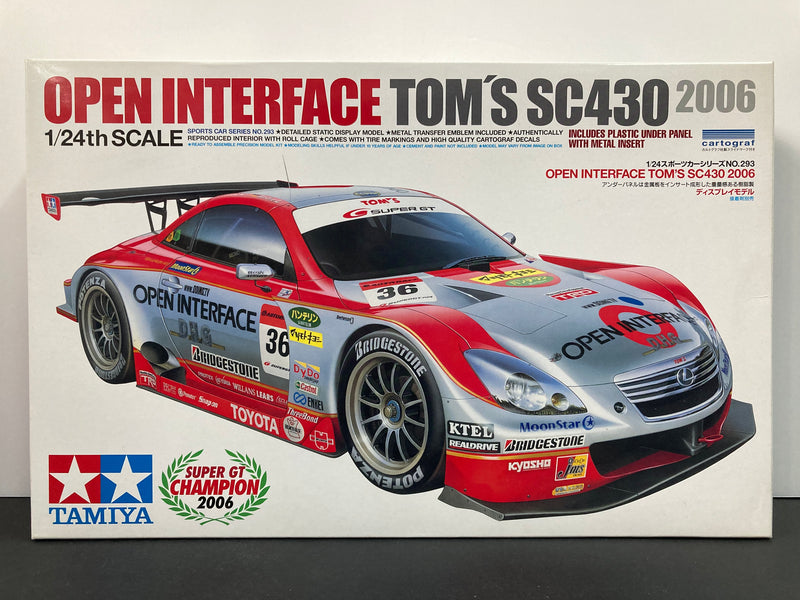 Tamiya No. 293 Open Interface Tom's SC430 ~ Year 2006 Super GT Champion Version