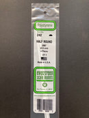 35 cm Opaque White Polystyrene Half Round Strips 聚苯乙烯半圓條