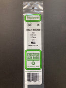 35 cm Opaque White Polystyrene Half Round Strips 聚苯乙烯半圓條