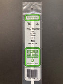 35 cm Opaque White Polystyrene Half Round Strips 聚苯乙烯半圓條