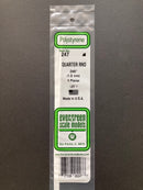 35 cm Opaque White Polystyrene Quarter Round Strips 聚苯乙烯四分圓條