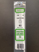 35 cm Opaque White Polystyrene Quarter Round Strips 聚苯乙烯四分圓條