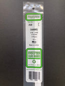 35 cm Opaque White Polystyrene Channels 聚苯乙烯C字型槽條