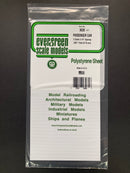 0.75 mm Opaque White Thick Polystyrene Passenger Car Siding Sheets 15 cm x 30 cm