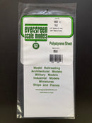 1.0 mm Opaque White Thick Polystyrene Square Tile Sheets 15 cm x 30 cm 聚苯乙烯方形瓷磚瓦片板