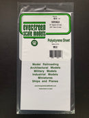 1.0 mm Opaque White Thick Polystyrene Sidewalk Sheets 15 cm x 30 cm 聚苯乙烯行人道路面板 (方形磚瓦)