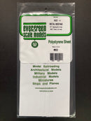 1.0 mm Opaque White Thick Polystyrene Metal Style Roofing Sheets (Standing Seam Roof) 15 cm x 30 cm 聚苯乙烯直立接縫屋面頂板