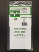 1.0 mm Opaque White Thick Polystyrene Metal Style Roofing Sheets (Standing Seam Roof) 15 cm x 30 cm 聚苯乙烯直立接縫屋面頂板